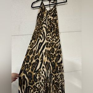 Maxi cheetah dress